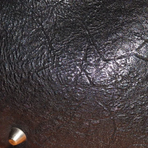 Rare Y2K XL Y2K Betsey Johnson Black Leather Studded "Strap Tease" Shoul… - Picture 11 of 15